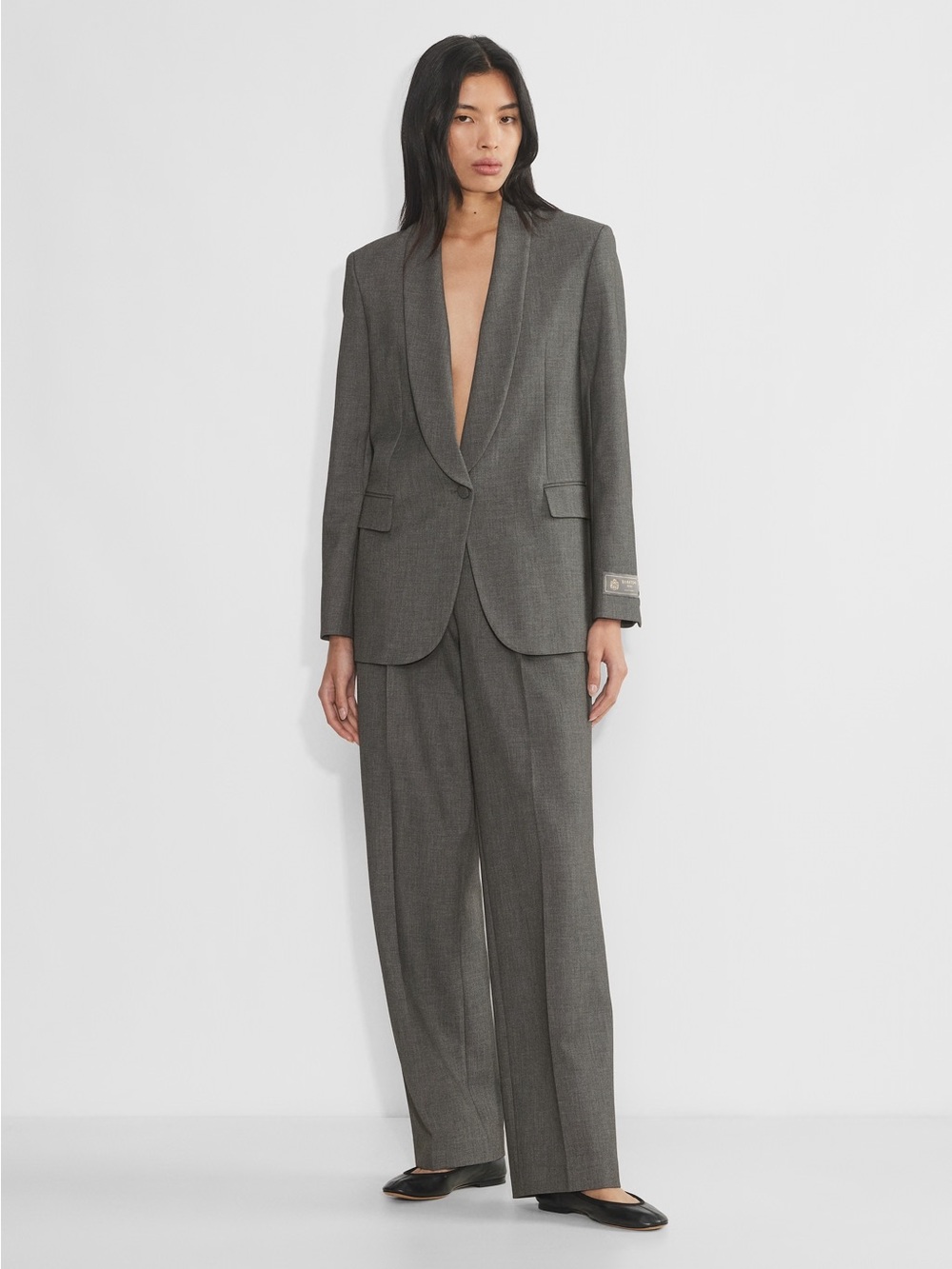 Aritizia Women's Gray Oversized Blazer